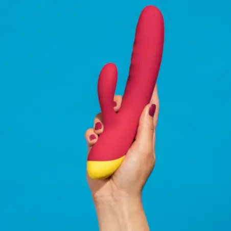 Jazz Vibrador Rabbit Recargable Rojo - Sumergible | ROMP
