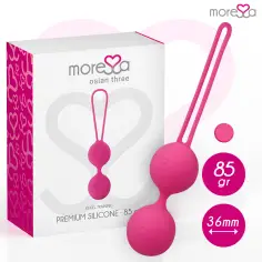 MORESSA - OSIAN THREE ENTRENAMIENTO SUELO PELVICO 85 gr PREMIUM SILICONA ROSA 2
