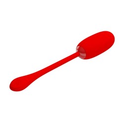 PRETTY LOVE - JULIUS HUEVO VIBRADOR IMPERMEBLE & RECARGABLE ROJO PRETTY LOVE SMART 2