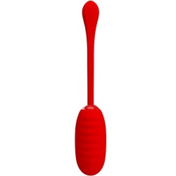 PRETTY LOVE - KIRK HUEVO VIBRADOR RECARGABLE ROJO PRETTY LOVE SMART