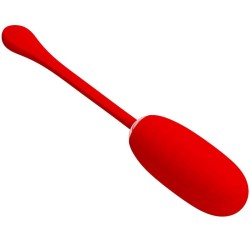 PRETTY LOVE - KIRK HUEVO VIBRADOR RECARGABLE ROJO PRETTY LOVE SMART 2