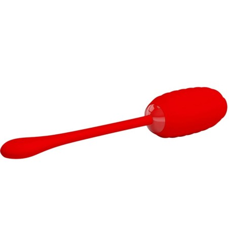 PRETTY LOVE - KIRK HUEVO VIBRADOR RECARGABLE ROJO PRETTY LOVE SMART