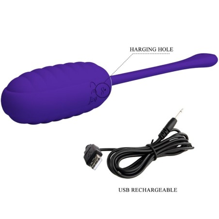 PRETTY LOVE - KIRK HUEVO VIBRADOR RECARGABLE LILA PRETTY LOVE SMART