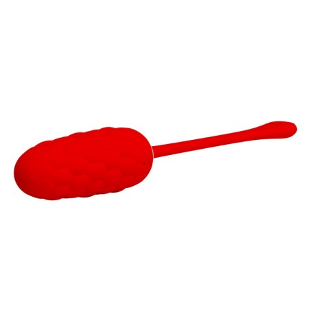 PRETTY LOVE - HUEVO VIBRADOR CON TEXTURA MARINA RECARGABLE ROJO PRETTY LOVE SMART