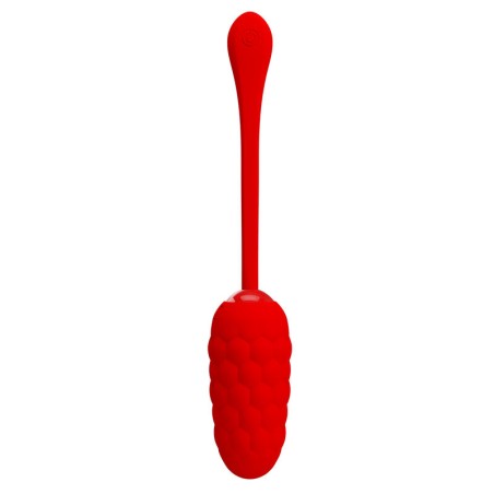 PRETTY LOVE - HUEVO VIBRADOR CON TEXTURA MARINA RECARGABLE ROJO PRETTY LOVE SMART