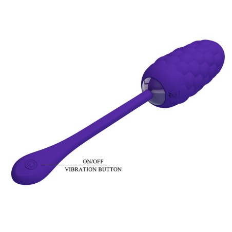 PRETTY LOVE - HUEVO VIBRADOR CON TEXTURA MARINA RECARGABLE LILA PRETTY LOVE SMART