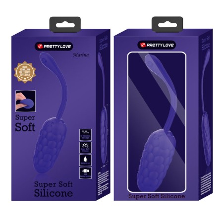 PRETTY LOVE - HUEVO VIBRADOR CON TEXTURA MARINA RECARGABLE LILA PRETTY LOVE SMART