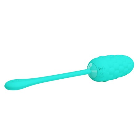 PRETTY LOVE - HUEVO VIBRADOR CON TEXTURA MARINA RECARGABLE VERDE AGUA PRETTY LOVE SMART