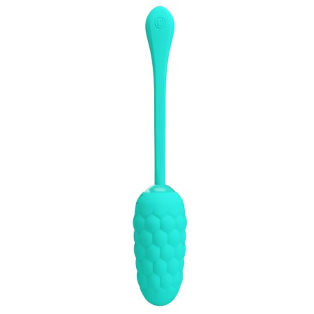 PRETTY LOVE - HUEVO VIBRADOR CON TEXTURA MARINA RECARGABLE VERDE AGUA PRETTY LOVE SMART