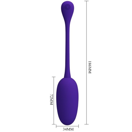 PRETTY LOVE - KNUCKER HUEVO VIBRADOR RECARGABLE LILA PRETTY LOVE FLIRTATION