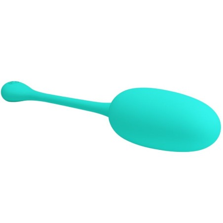 PRETTY LOVE - KNUCKER HUEVO VIBRADOR RECARGABLE VERDE AGUA PRETTY LOVE FLIRTATION