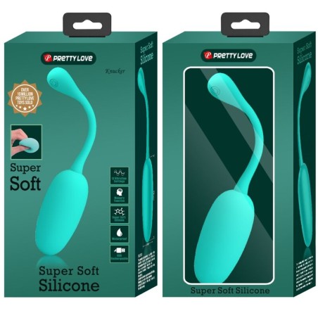 PRETTY LOVE - KNUCKER HUEVO VIBRADOR RECARGABLE VERDE AGUA PRETTY LOVE FLIRTATION