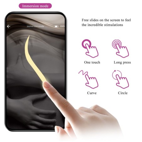 PRETTY LOVE - JAYLEEN VIBRADOR APP CONTROL REMOTO LILA PRETTY LOVE LED