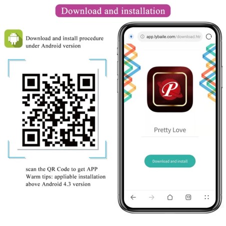 PRETTY LOVE - CATALINA VIBRADOR APP CONTROL REMOTO LILA PRETTY LOVE LED