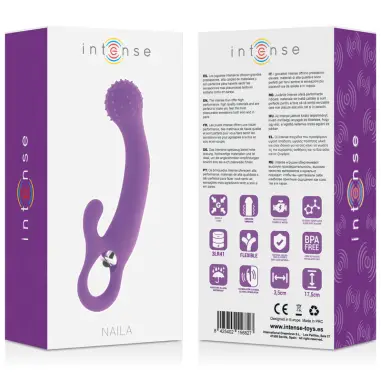 Naila Vibrating Silicone Lila - Sumergible | Intense