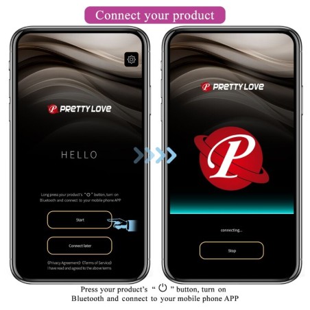 PRETTY LOVE - CATALINA VIBRADOR APP CONTROL REMOTO LILA PRETTY LOVE LED