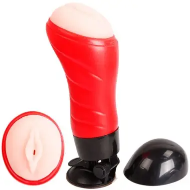 Vagina con Base Masturbador Voz - 12 Modos | Crazy Bull