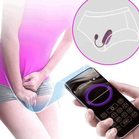 PRETTY LOVE - NYMPH HUEVO VIBRADOR CONTROLADO POR APP LILA PRETTY LOVE BOTTOM