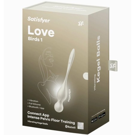 SATISFYER - LOVE BIRDS BOLAS KEGEL VIBRADORAS BLANCO SATISFYER BALLS