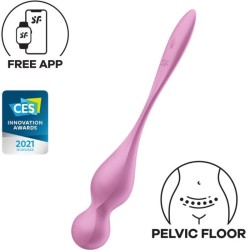 SATISFYER - LOVE BIRDS BOLAS KEGEL VIBRADORAS ROSA SATISFYER BALLS
