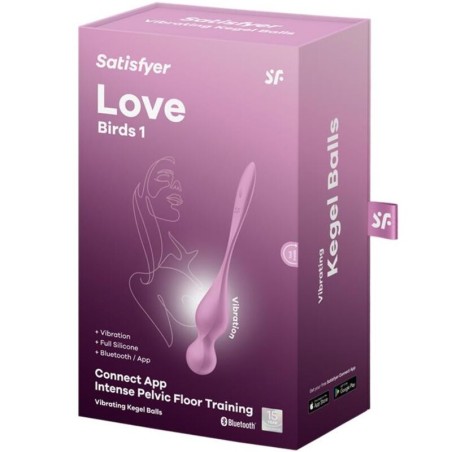 SATISFYER - LOVE BIRDS BOLAS KEGEL VIBRADORAS ROSA SATISFYER BALLS