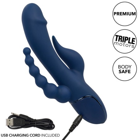 CALEXOTICS - VIBRADOR TRIPLE ORGASM AZUL CALEXOTICS