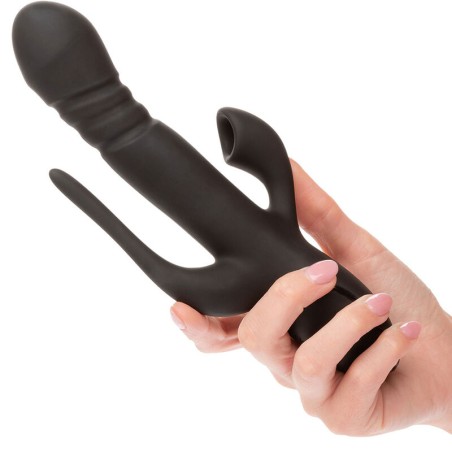 CALEXOTICS - VIBRADOR TRIPLE EUPHORIA NEGRO CALEXOTICS