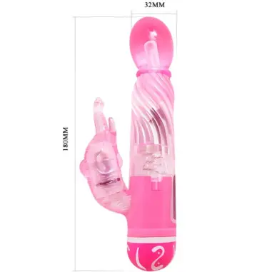 Vibrador Multivelocidad con Estimulador Rosa | Baile