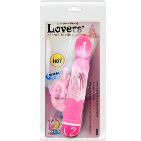 Vibrador Multivelocidad con Estimulador Rosa | Baile