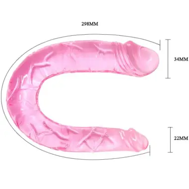 Double Dong Dildo Doble Rosa - Sumergible | Baile