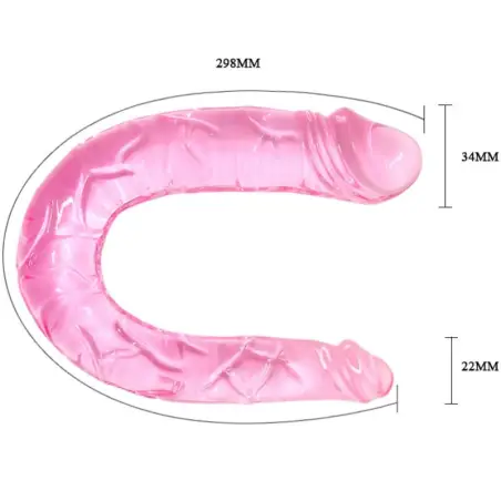 Double Dong Dildo Doble Rosa - Sumergible | Baile