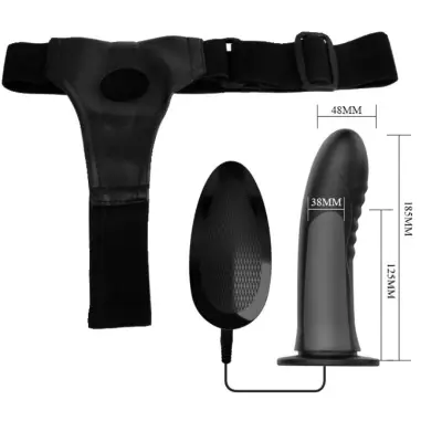 Myron Strap On con Vibración y Dildo Hueco | Pretty Love