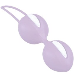 FUN FACTORY - SMARTBALLS DUO BOLAS PELVICAS BLANCO / LILA PASTEL FUN FACTORY