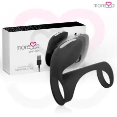 MORESSA - BRANDON POTENTE ANILLO VIBRADOR CON FUNDA DE ENGROSAMIENTO MASCULINO 2
