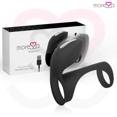 Brandon Potente Anillo Vibrador con Funda de Engrosamiento