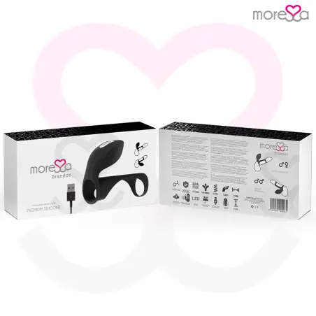 Brandon Potente Anillo Vibrador con Funda de Engrosamiento