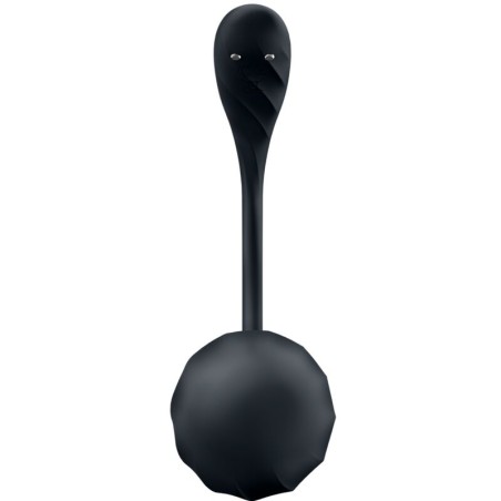 SATISFYER - RIBBED PETAL ESTIMULADOR PUNTO G CONTROL REMOTO NEGRO APP GRATUITA SATISFYER PARTNER