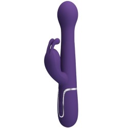 PRETTY LOVE - DEJON VIBRADOR RABBIT 3 EN 1 MULTIFUNCIÓN MORADO PRETTY LOVE FLIRTATION 2