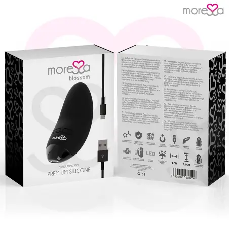 Blossom Masajeador Personal Negro - 6 Modos | Moressa
