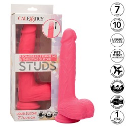 CALEXOTICS - STUDS VIBRADOR REALÍSTICO 10 VIBRACIONES Y ROSA CALEXOTICS 2