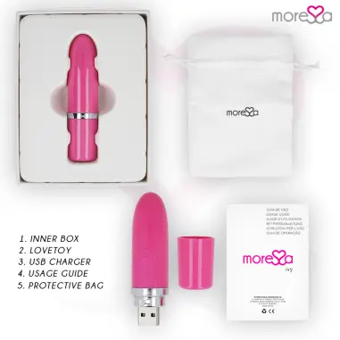 Ivy Masajeador Simulador Labial de Viaje Rosa | Moressa