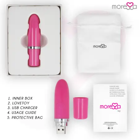 Ivy Masajeador Simulador Labial de Viaje Rosa | Moressa