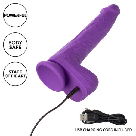 CALEXOTICS - STUDS VIBRADOR RECARGABLE Y GIRATORIO 10 VIBRACIONES VIOLETA CALEXOTICS