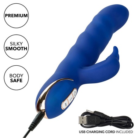 CALEXOTICS - JACK VIBRADOR RABBIT MOVIMIENTO DE ONDAS AZUL CALEXOTICS