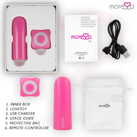 Nix Potente Vibrador Multi Juegos Control Remoto Rosa