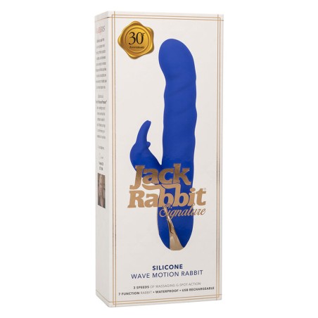CALEXOTICS - JACK VIBRADOR RABBIT MOVIMIENTO DE ONDAS AZUL CALEXOTICS