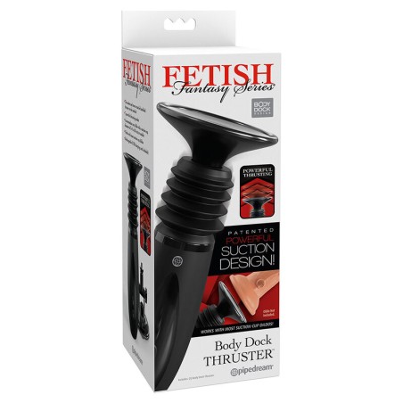 FETISH FANTASY SERIES - BODY DOCK THRUSTER SUJETA DILDOS CON 7 MODOS DE EMPUJE NEGRO FETISH FANTASY SERIES
