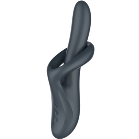 SATISFYER - HEAT FLEX 4 VIBRADOR EFECTO CALOR 12 VIBRACIONES GRIS SATISFYER VIBRATOR