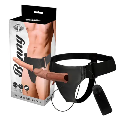 HARNESS ATTRACTION - ARNÉS  HUECO BENNY CON VIBRADOR 15 CM -O- 4.5 CM