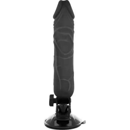 Vibrador Realístico Control Remoto Negro 20 cm Ø 4 cm